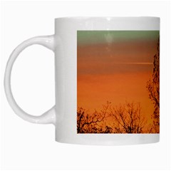 Twilight Sunset Sky Evening Clouds White Mug by Amaryn4rt