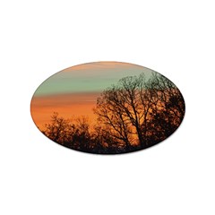 Twilight Sunset Sky Evening Clouds Sticker (oval) by Amaryn4rt