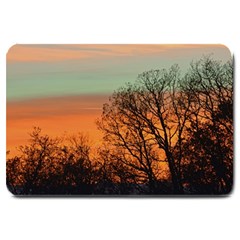 Twilight Sunset Sky Evening Clouds Large Doormat by Amaryn4rt