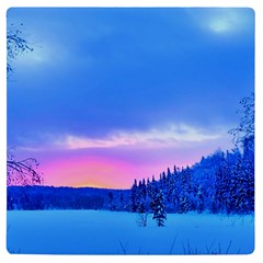 Winter Landscape Snow Forest Trees Uv Print Square Tile Coaster  by Amaryn4rt