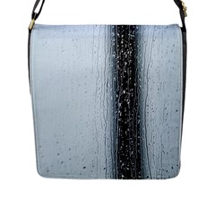 Rain Raindrop Drop Of Water Drip Flap Closure Messenger Bag (l) by Amaryn4rt