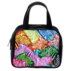 Zebra Colorful Abstract Collage Classic Handbag (one Side) by Amaryn4rt