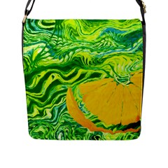 Zitro Abstract Sour Texture Food Flap Closure Messenger Bag (l)