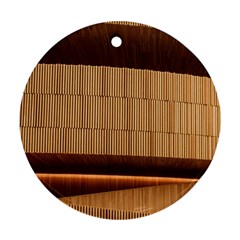 Architecture Art Boxes Brown Round Ornament (two Sides) by Amaryn4rt