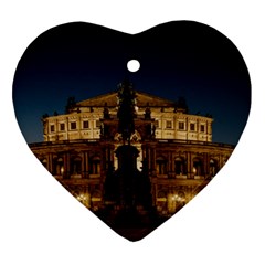 Dresden Semper Opera House Heart Ornament (two Sides)