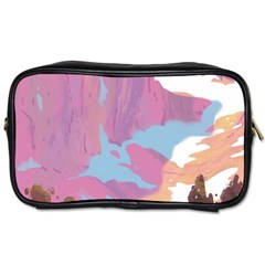 Pink Mountains Grand Canyon Psychedelic Mountain Toiletries Bag (one Side) by Modalart