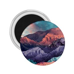 Adventure Psychedelic Mountain 2 25  Magnets by Modalart