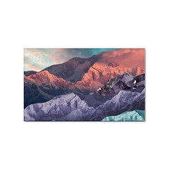 Adventure Psychedelic Mountain Sticker (rectangular) by Modalart