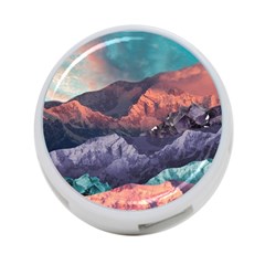 Adventure Psychedelic Mountain 4-port Usb Hub (two Sides) by Modalart