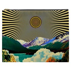 Surreal Art Psychadelic Mountain Cosmetic Bag (xxxl) by Modalart