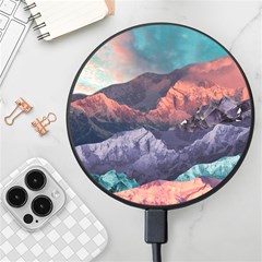 Adventure Psychedelic Mountain Wireless Fast Charger(black)