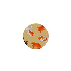 Gold Fish Seamless Pattern Background 1  Mini Magnets by Bedest