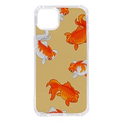 Gold Fish Seamless Pattern Background Iphone 14 Plus Tpu Uv Print Case by Bedest