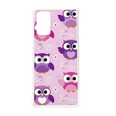 Seamless Cute Colourfull Owl Kids Pattern Samsung Galaxy Note 20 Tpu Uv Case by Bedest