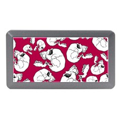 Terrible Frightening Seamless Pattern With Skull Memory Card Reader (mini) by Bedest