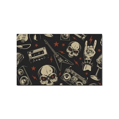 Grunge Seamless Pattern With Skulls Sticker Rectangular (100 Pack)