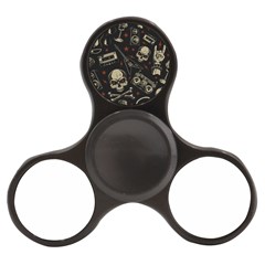 Grunge Seamless Pattern With Skulls Finger Spinner