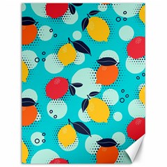 Pop Art Style Citrus Seamless Pattern Canvas 12  X 16  by Bedest