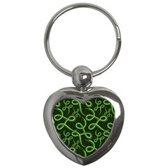 Snakes Seamless Pattern Key Chain (heart) by Bedest