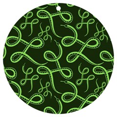 Snakes Seamless Pattern Uv Print Acrylic Ornament Round by Bedest