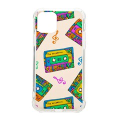 Seamless Pattern With Colorful Cassettes Hippie Style Doodle Musical Texture Wrapping Fabric Vector Iphone 11 Pro 5 8 Inch Tpu Uv Print Case by Bedest