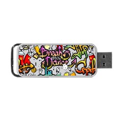 Hip Hop Background Portable Usb Flash (two Sides)