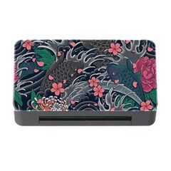 Japanese Wave Koi Illustration Seamless Pattern Memory Card Reader With Cf by Bedest