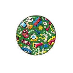 Pop Art Colorful Seamless Pattern Hat Clip Ball Marker by Bedest