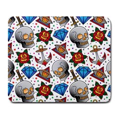Full Color Flash Tattoo Patterns Large Mousepad by Bedest