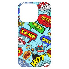 Comic Bubbles Seamless Pattern Iphone 14 Pro Black Uv Print Case