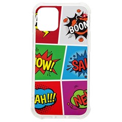 Pop Art Comic Vector Speech Cartoon Bubbles Popart Style With Humor Text Boom Bang Bubbling Expressi Iphone 12 Mini Tpu Uv Print Case	 by Bedest