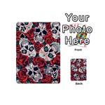 Vintage Day Dead Seamless Pattern Playing Cards 54 Designs (Mini) Front - SpadeA