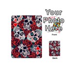 Vintage Day Dead Seamless Pattern Playing Cards 54 Designs (Mini) Front - Heart4