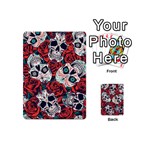 Vintage Day Dead Seamless Pattern Playing Cards 54 Designs (Mini) Back