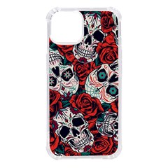 Vintage Day Dead Seamless Pattern Iphone 14 Tpu Uv Print Case by Bedest