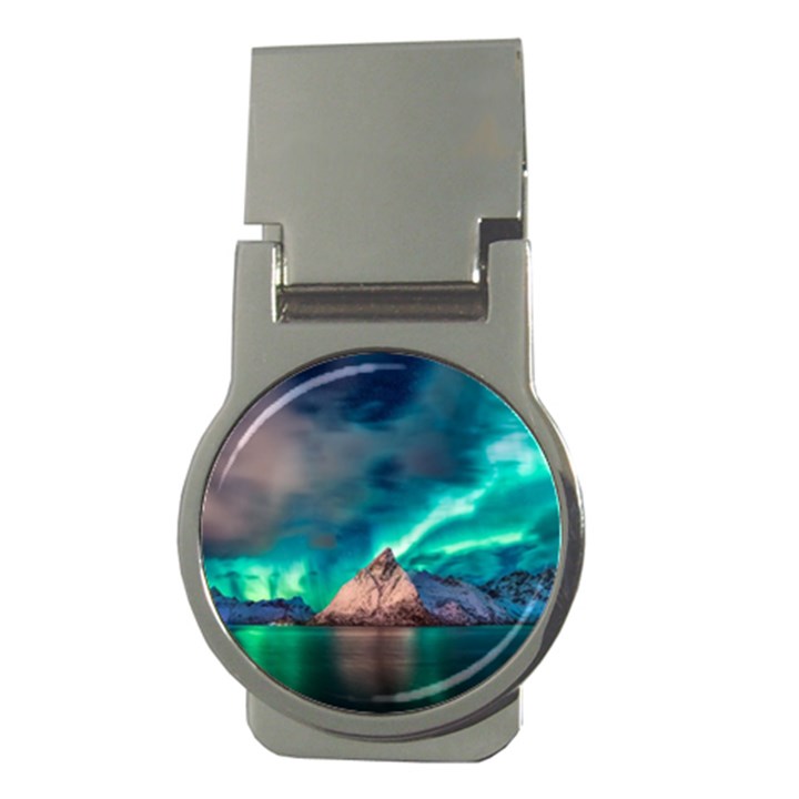 Amazing Aurora Borealis Colors Money Clips (Round) 