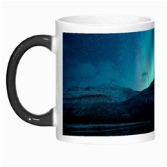 Aurora Borealis Mountain Reflection Morph Mug by Pakjumat