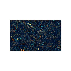 Colorful Abstract Pattern Creative Colorful Line Linear Background Sticker (rectangular)