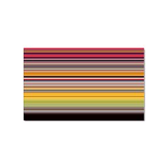 Neopolitan Horizontal Lines Strokes Sticker Rectangular (100 pack)