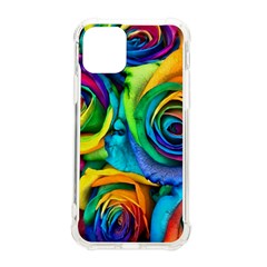 Colorful Roses Bouquet Rainbow Iphone 11 Pro 5 8 Inch Tpu Uv Print Case by Pakjumat