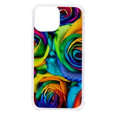 Colorful Roses Bouquet Rainbow Iphone 13 Mini Tpu Uv Print Case by Pakjumat