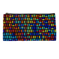 Geometric Colorful Square Rectangle Pencil Case by Pakjumat