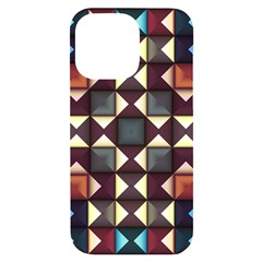 Symmetry Geometric Pattern Texture Iphone 14 Pro Max Black Uv Print Case by Pakjumat