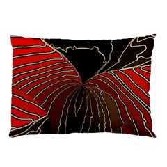 Red Gold Black Voracious Plant Leaf Pillow Case (two Sides) by Pakjumat