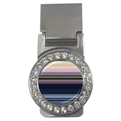 Horizontal Line Strokes Color Lines Money Clips (cz)  by Pakjumat