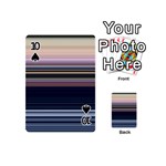 Horizontal Line Strokes Color Lines Playing Cards 54 Designs (Mini) Front - Spade10