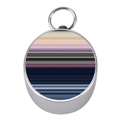 Horizontal Line Strokes Color Lines Mini Silver Compasses by Pakjumat