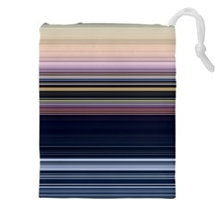 Horizontal Line Strokes Color Lines Drawstring Pouch (5xl) by Pakjumat