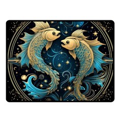 Fish Star Sign Fleece Blanket (Small)