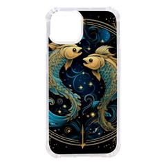 Fish Star Sign Iphone 14 Tpu Uv Print Case by Pakjumat